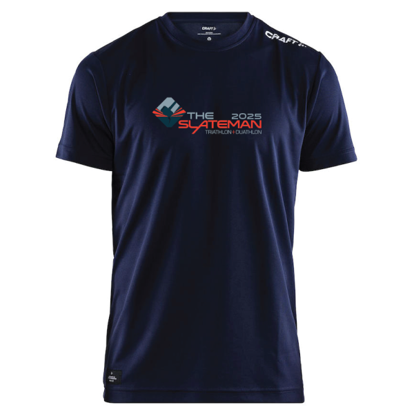 Slateman Triathlon & Duathlon 2025 Event Craft T-Shirt - Pre-order Special Offer